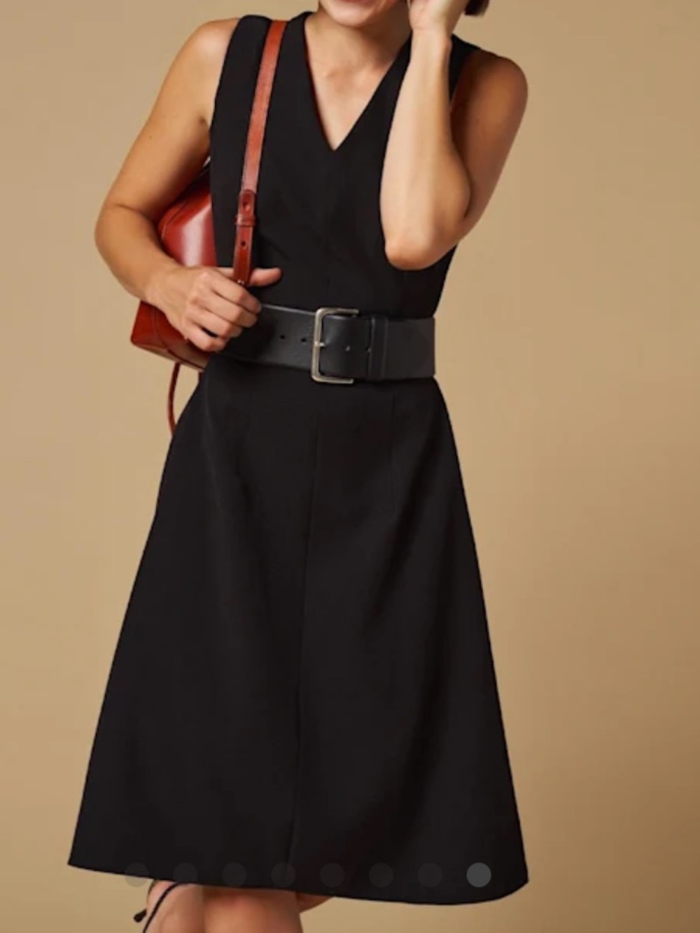 MM LaFleur The Jaycie Dress - Black V-Neck A-Line